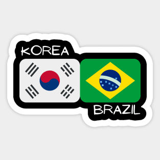 Korean Brazilian - Korea, Brazil Sticker